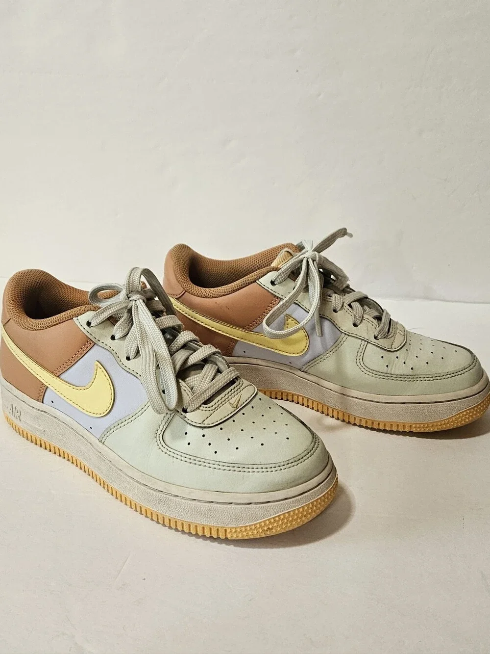 Nike Air Force 1 Low 'Sea Glass Amber Brown Kids Size 4